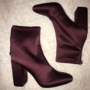 Garnet Jessica Simpson ankle booties